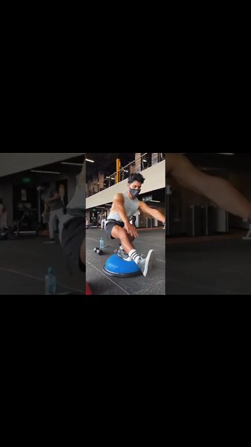 Intento de Pistol Squat en Una Bosu Ball (Gym Fails) 💀