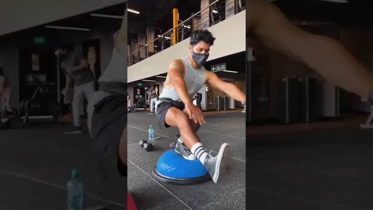 Intento de Pistol Squat en Una Bosu Ball (Gym Fails) 💀