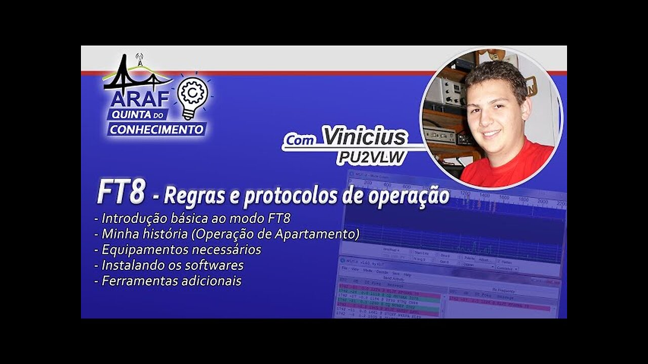 #ARAF FT8 Regras e protocolos de operação com #PU2VLW