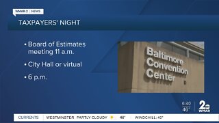 Taxpayers' Night in Baltimore