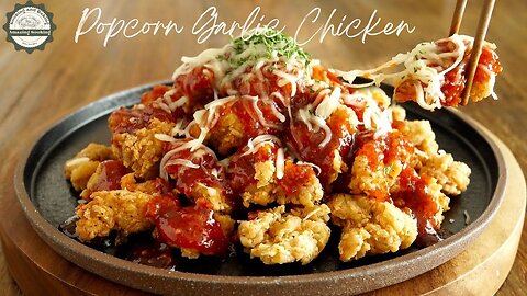 Spicy Crispy Popcorn Chicken!! Garlic Chicken!