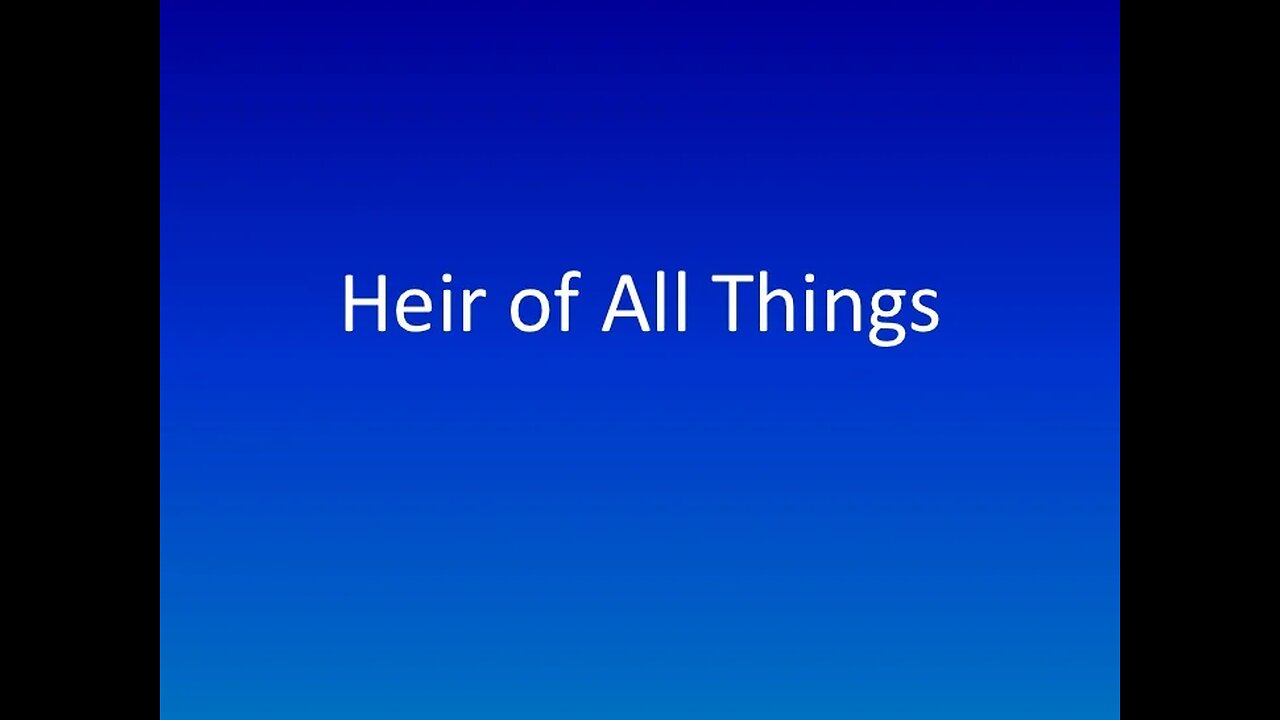October 12 (Year 3) - Begotten Son, Son of God, Heir of all things - Tiffany Root & Kirk VandeGuchte