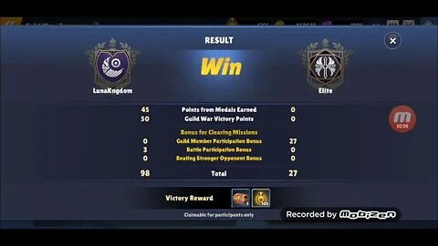 LunaKngdoms first time winning Guild War
