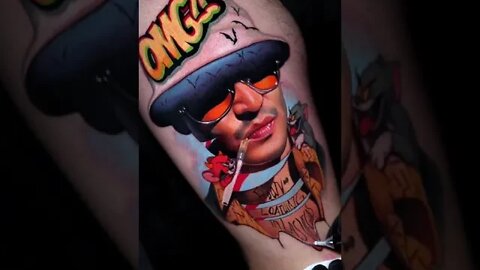 Most Wicked and Surreal Vegas Theme Tattoo