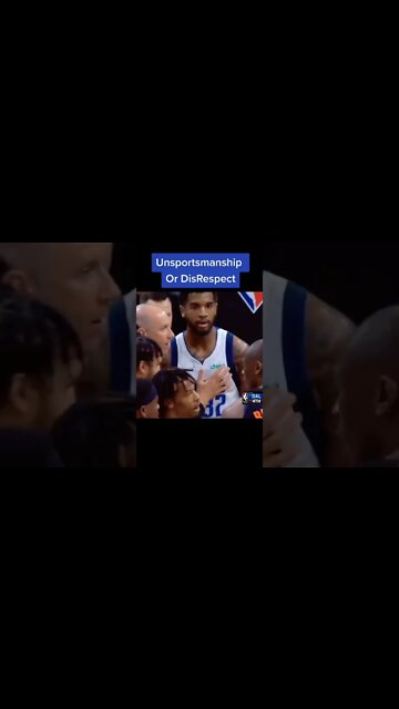 Unsportsmanship Or DisRespect