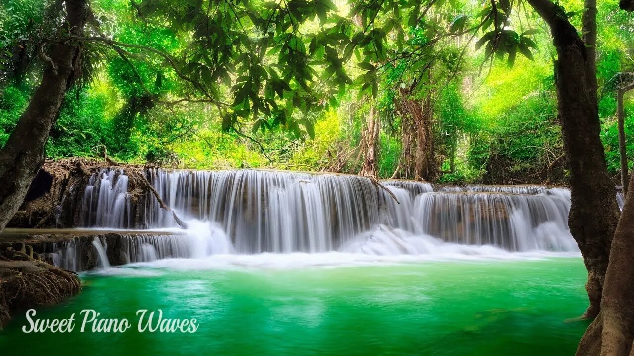 Beautiful Piano Music - Relaxing Music with Amazing Waterfall Views #18