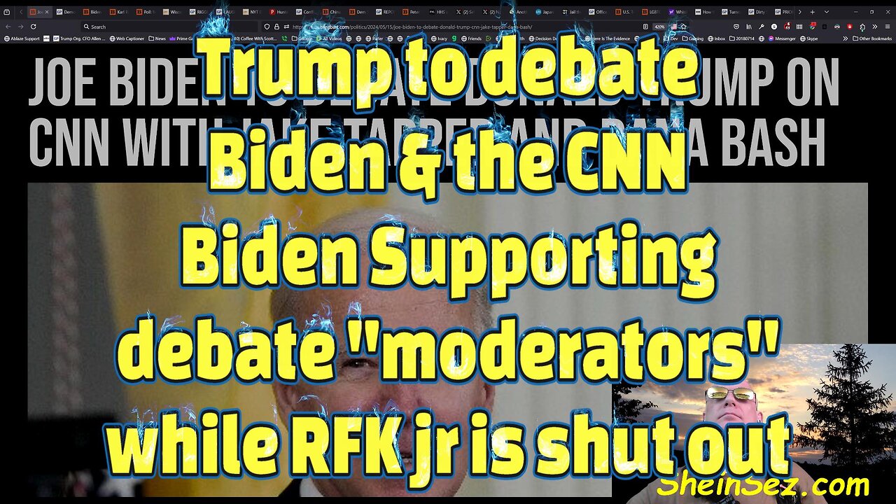 Trump to debate Biden & the CNN Biden Supporting debate "moderators" while RFK jr is shut out-533