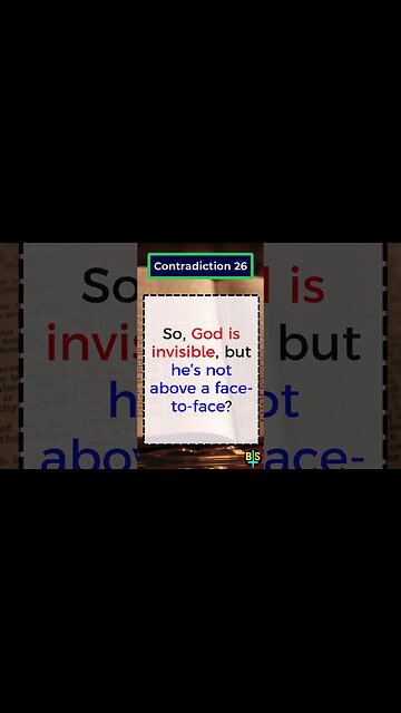 Contradiction 26 #shorts #religion #god #BibleFacts #ReligionDebate #atheist #dawkins #biblical