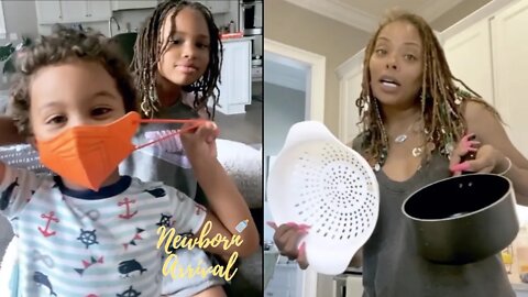 Eva Marcille Makes Casserole For The Kids Before Her Dinner Date! 👩🏽‍🍳