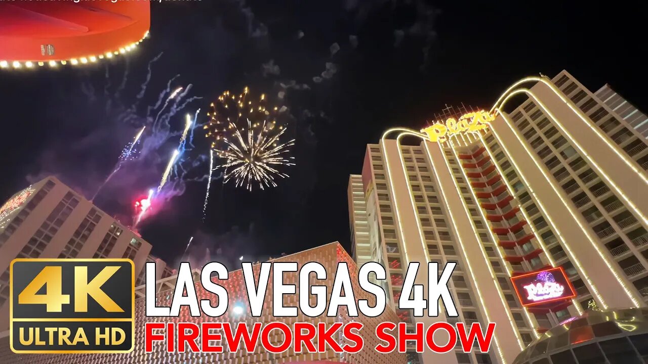 Amazing Las Vegas Independence Day Fireworks Show 2022 - 4k AI Upscale