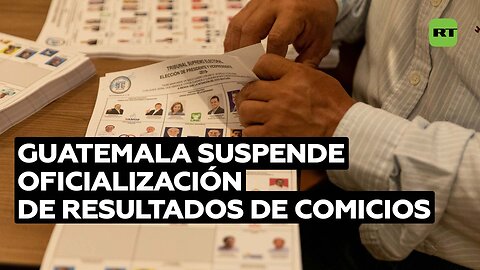 Guatemala suspende oficialización de resultados de los comicios generales