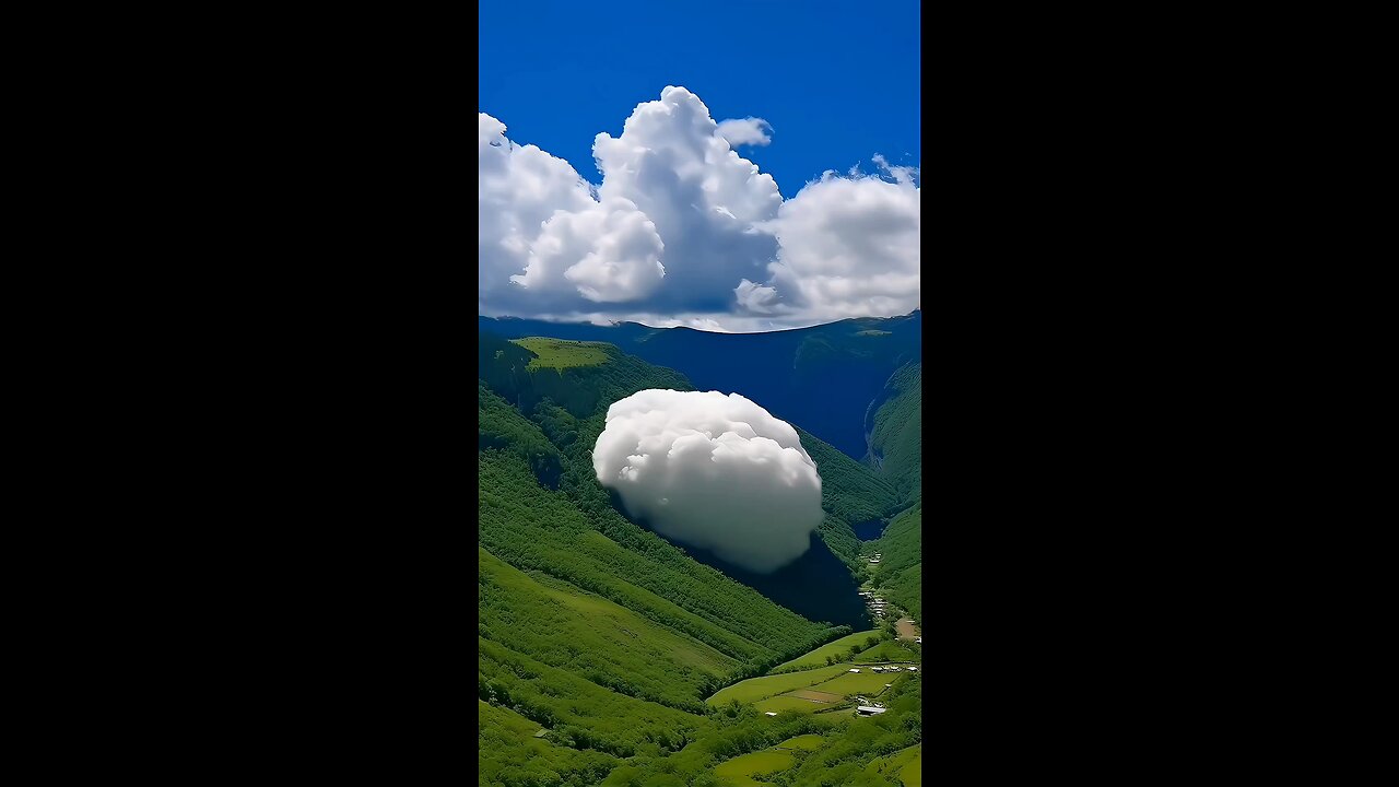 Beautiful cloud in the mountains