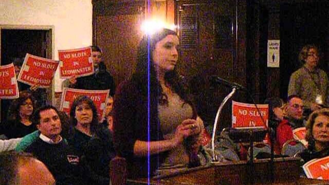 A Real Estate Agent speaks in Favor of Slots at the Gaming comission hearing 1-28-14