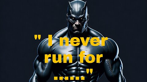 " I never run for ...." #rumble #viralpost #motivation