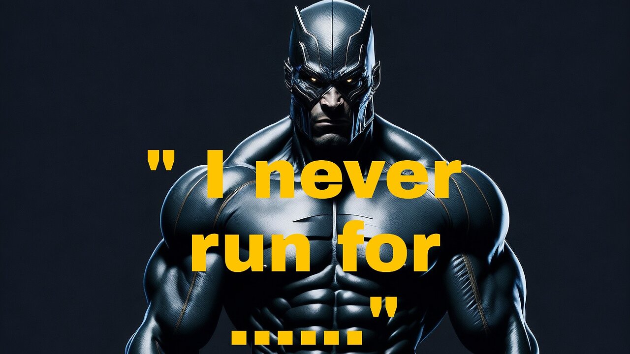 " I never run for ...." #rumble #viralpost #motivation