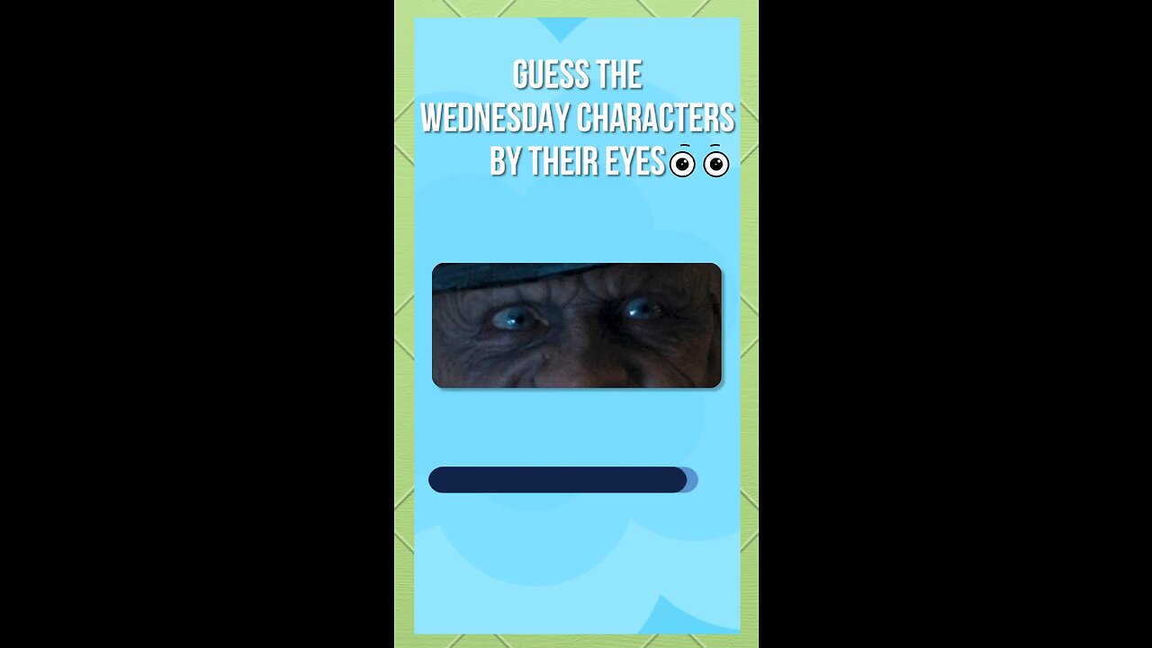 Guess the Wednesday character by their eyes #guess #Wednesday #quiz