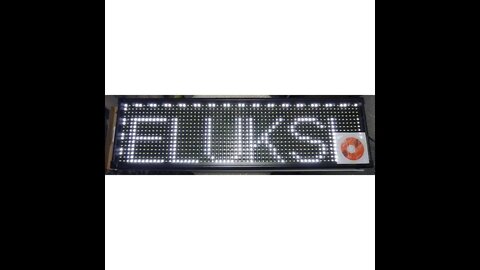 Panou de afisare cu text LED,reclama luminoasa,70x20cm alb interior