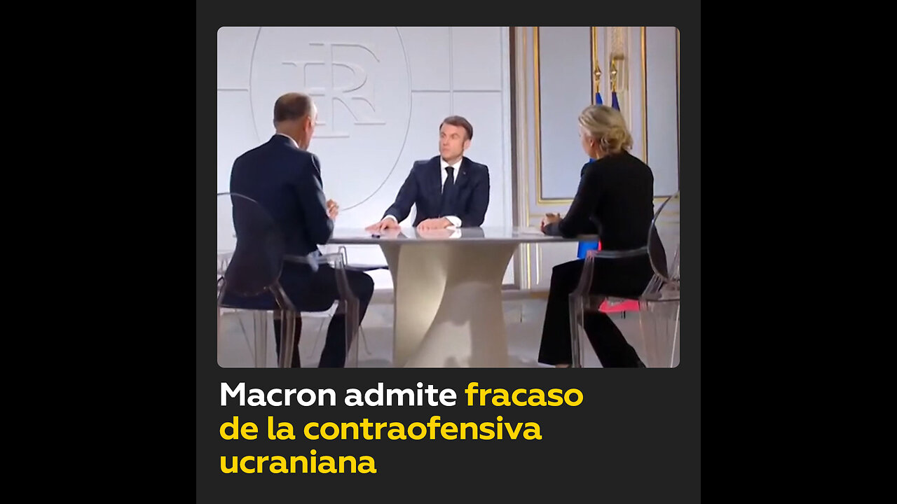 Macron reconoce el fracaso de la contraofensiva ucraniana frente a Rusia