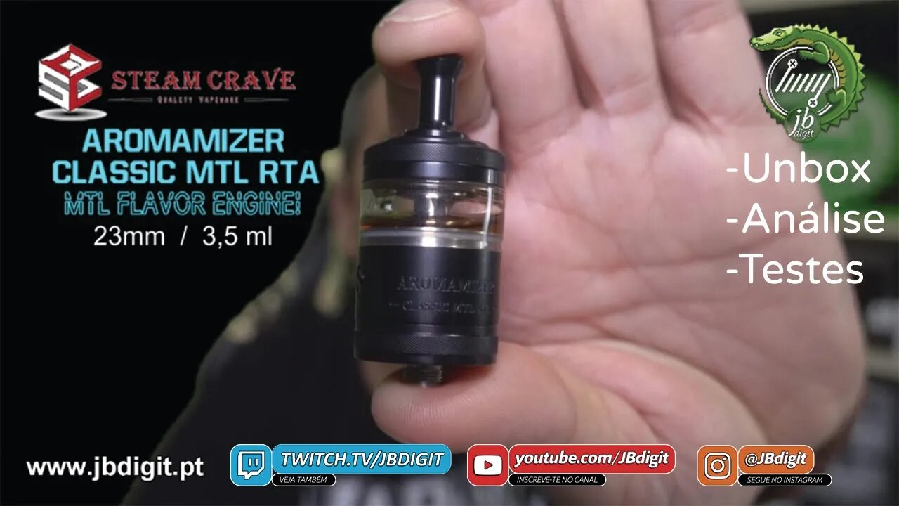 [PT] SteamCrave Classic MTL 23mm 3,5ml - será para exigentes?