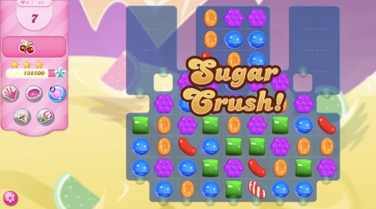 Candy Crush Saga | Level 41 | NO BOOSTERS | 3 STARS | PASSED ON FIRST TRY! | 194400 🦄