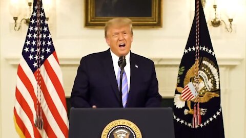 Naprostý šok: Za deep fake projevem Donalda Trumpa v Bílém domě stojí podle všeho Q-Anon organizace!