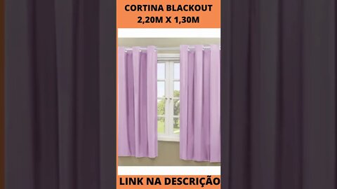 Cortina Blackout 2,20m x 1,30m Quarto Sala Blackout PVC corta 100 % a luz Varias Cores M1