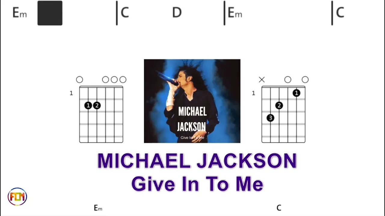 MICHAEL JACKSON Give In To Me - (Chords & Lyrics like a Karaoke) HD