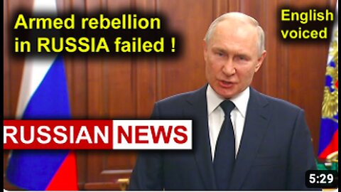 Armed rebellion in Russia failed! President Putin, Ukraine, Rogozhin, Wagner