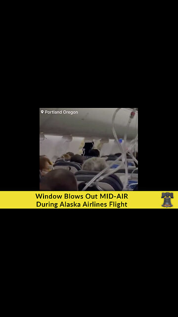 Window Blows Out MID-AIR During Alaska Airlines Flight