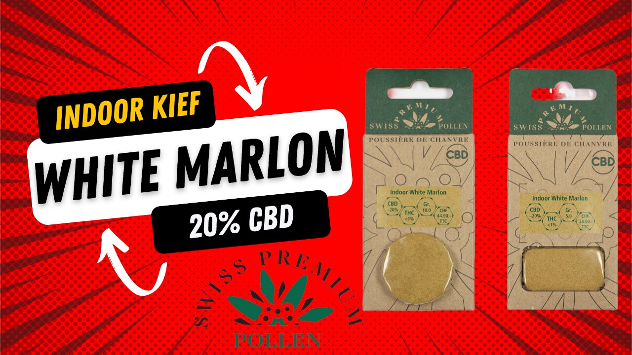 Indoor White Marlon CBD kief 20% CBD