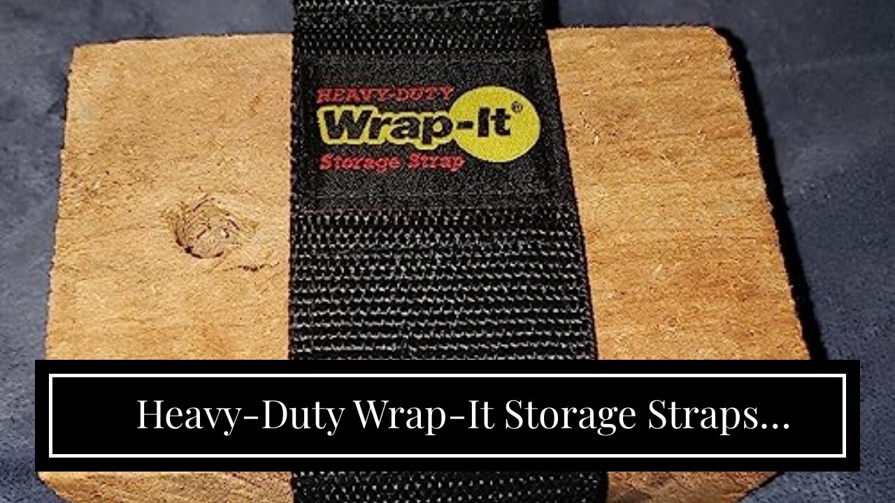 Heavy-Duty Wrap-It Storage Straps (Assorted 12 Pack) - Hook and Loop Hanging Extension Cord Org...