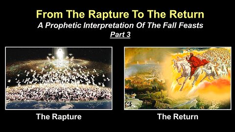 9/23/23 From The Rapture To The Return - Prophetic Interpretation Of The Fall Feasts - Part 3