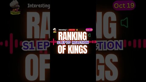 #rankingofkings #anime S1 EP 20 #reaction #theory | Harsh&Blunt #voice #shorts