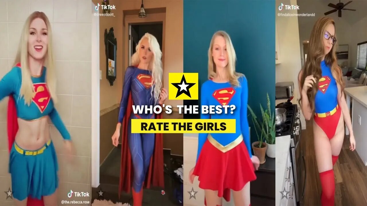 Rate the Girls: Best Supergirl Superwoman TikTok Cosplay Contest #3 🦸💙 (Superman - DC)