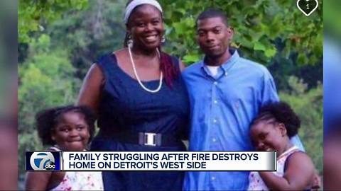 Detroit family trying to recover after losing everything in a devastating fire