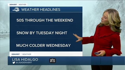 Mild weather for the weekend