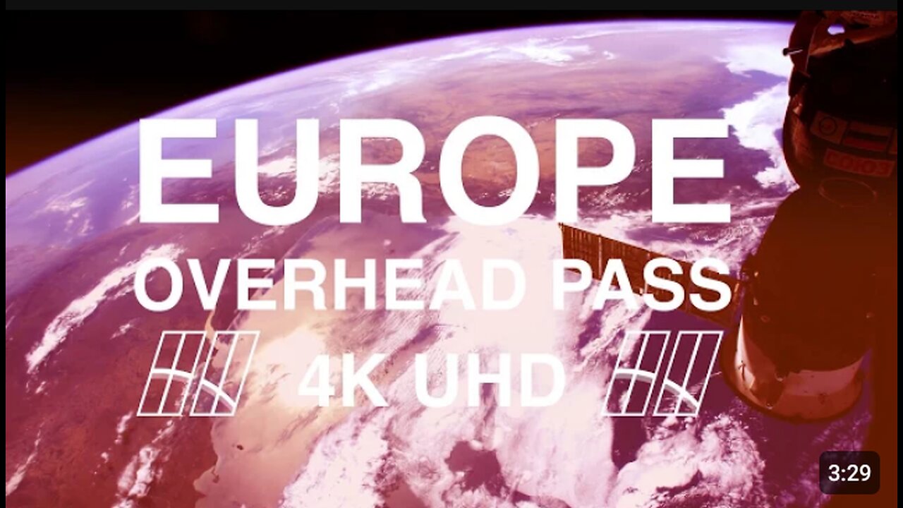 Europe from Space in 4K.