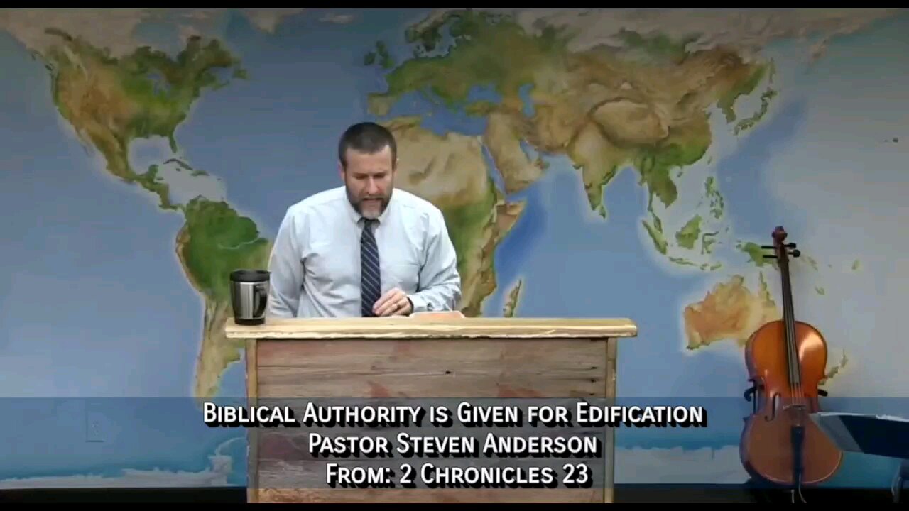 Biblical Authority is Given for Edification | Pastor Steven Anderson