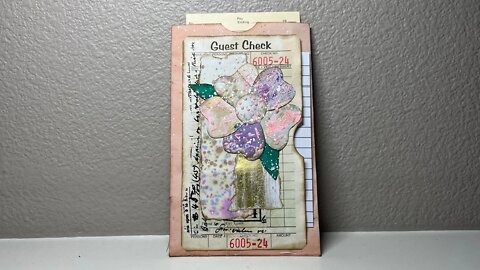 Journal Ephemera: Funky Flower and Simple Pocket