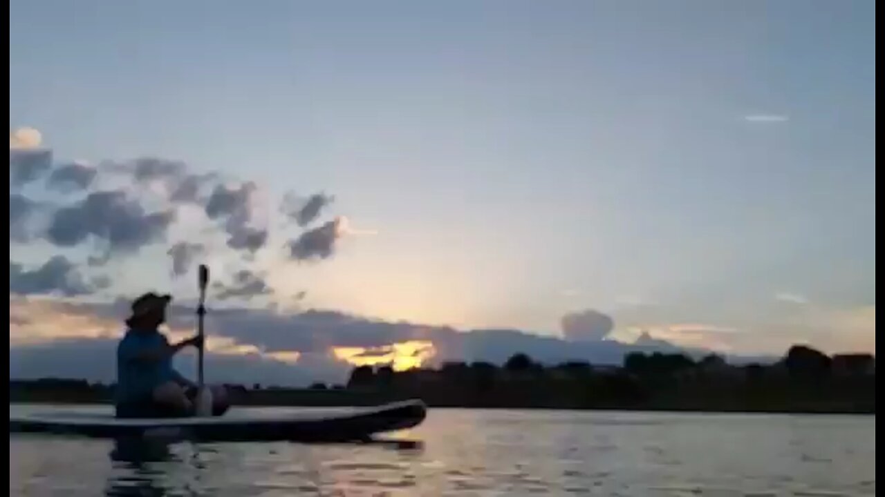 paddle boarding