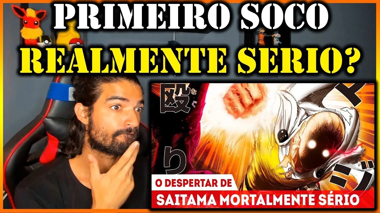 YERIK REACT - REVELADO O DESPERTAR DE SAITAMA SUPER SÉRIO A CALAMIDADE NÍVEL DEUS ONE PUNCH MAN 166