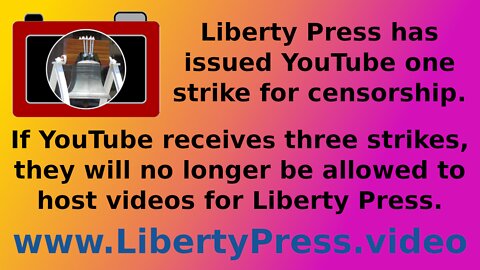 YouTube Receives Censorship Strike