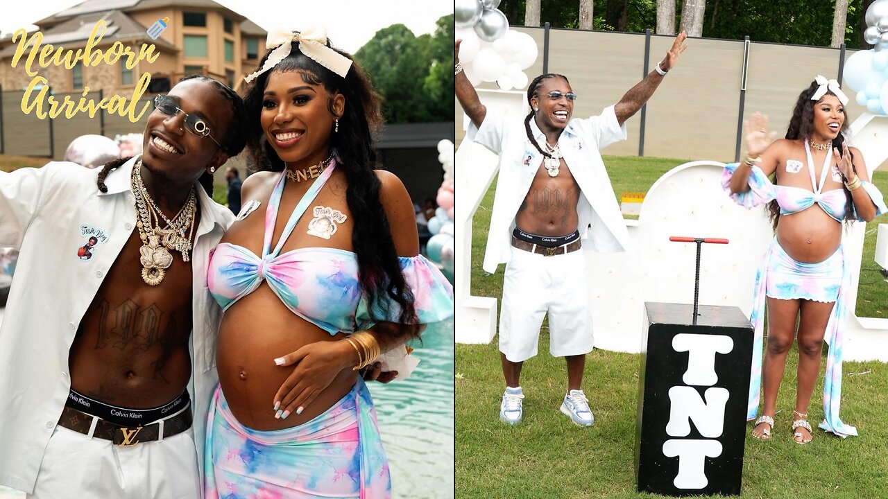 Jacquees & Deiondra Sanders Host Their Gender Reveal! 👶🏽