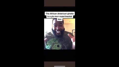 The ghetto is the white man’s experiment ￼