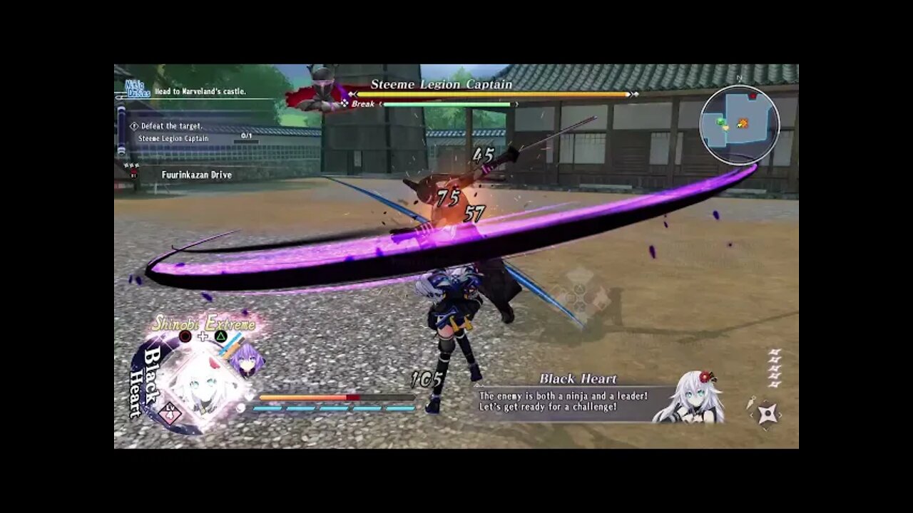 Neptunia x SENRAN KAGURA: Ninja Wars Vs Black Mechanical NINJA