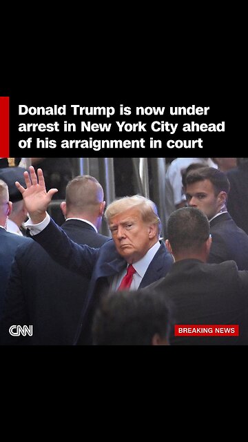 Former President Donald Trump was arrested