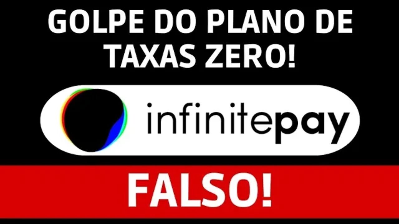 Golpe na conta InfinitePay! Cuide para você não ser o próximo! NÃO EXISTE TAXA ZERO!