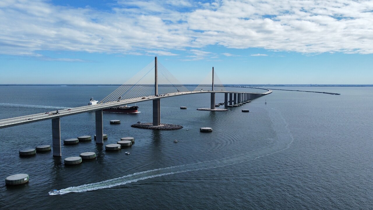 Flying A Drone Above The Sunshine Skyway!