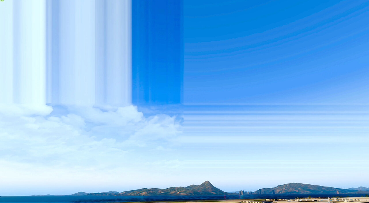 OMG THE SKY IS GLITCHING