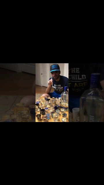 250 shots of vodka! to celebrate our 250th episode, Hummingbird style